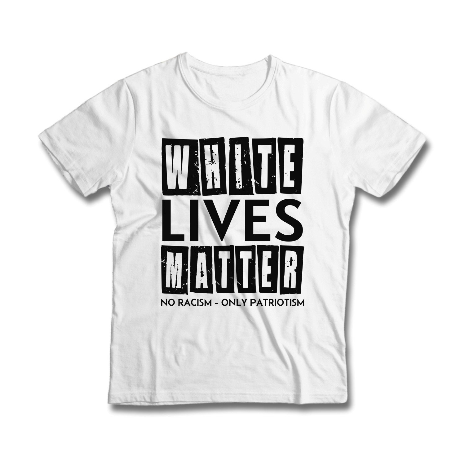 Tričko s potlačou WLM - No Racism-Only Patriotism 