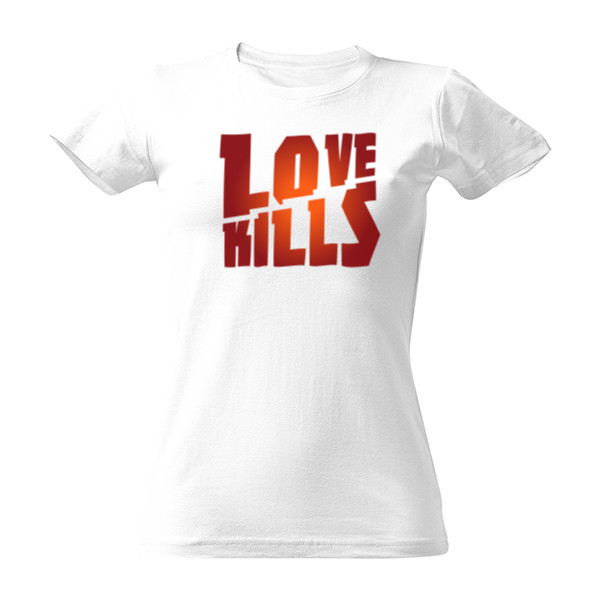 Tričko s potiskem Antivalentýn-Love Kills