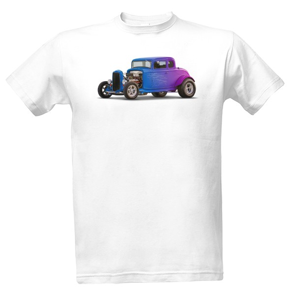 Auto moto-Retro modré auto