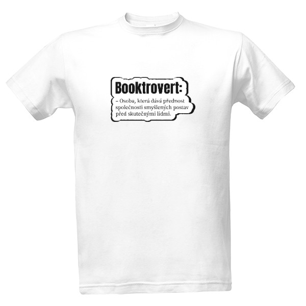Tričko s potiskem Booktrovert
