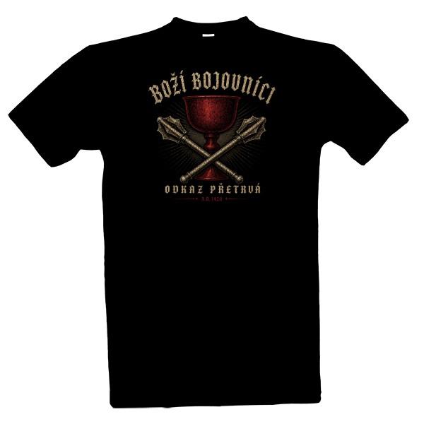 Tričko s potiskem Boží bojovníci-Odkaz přetrvá - backprint