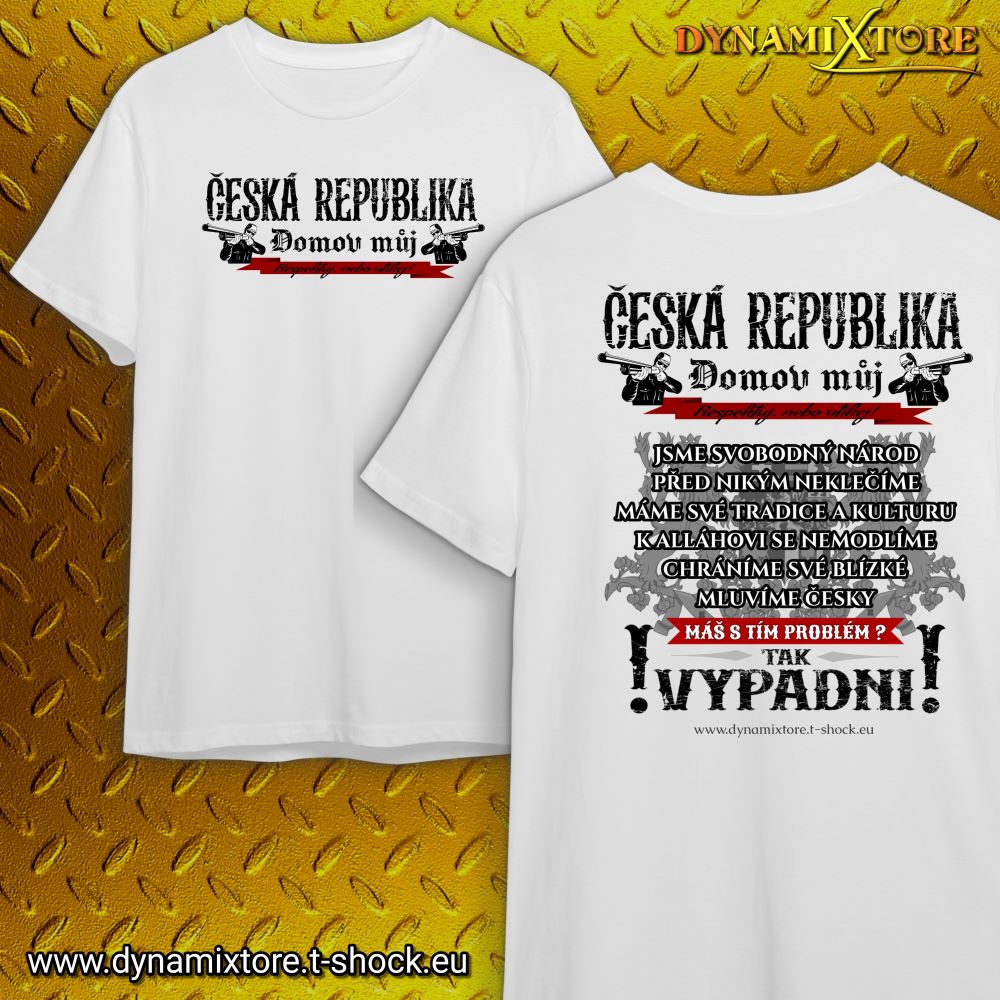 Česká Republika-domov můj 2-potisk záda
