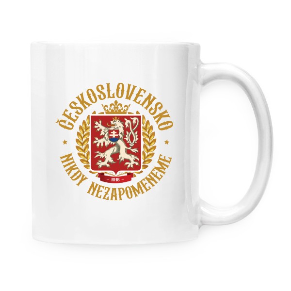 Hrnček malý biely s potlačou Československo-nezabudneme