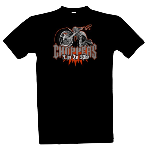 Choppers-Live To Ride motorbike T-shirt