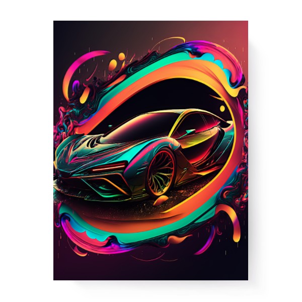 Colorful Speed Car