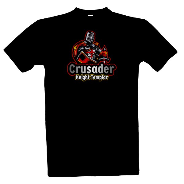Tričko s potiskem Crusader Rytíř Templář
