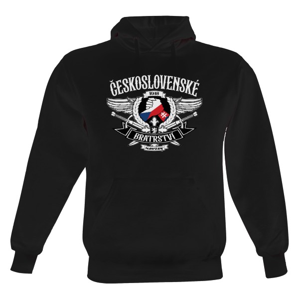 Pánská mikina s kapucí s potiskem ČS bratrství navždy-mikina