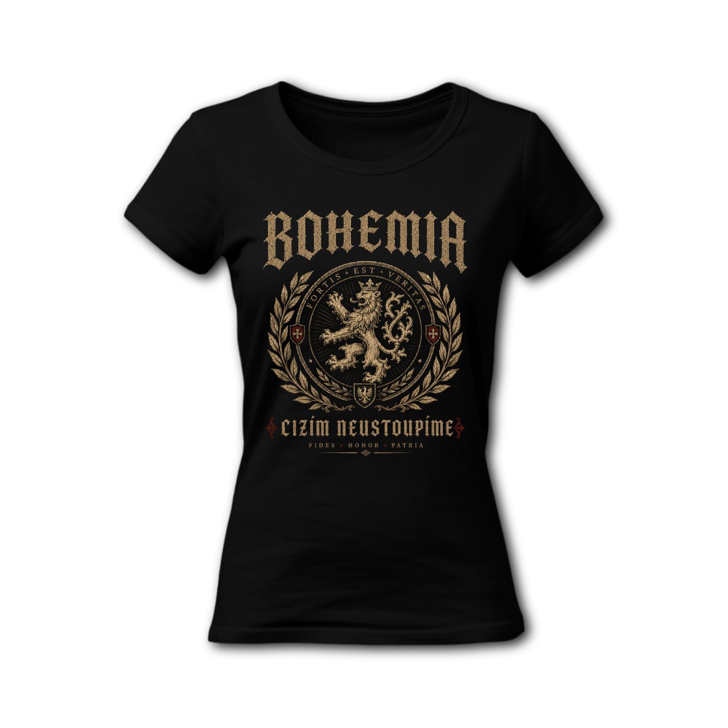 Tričko s potiskem Bohemia-Cizím neustoupíme - dámské