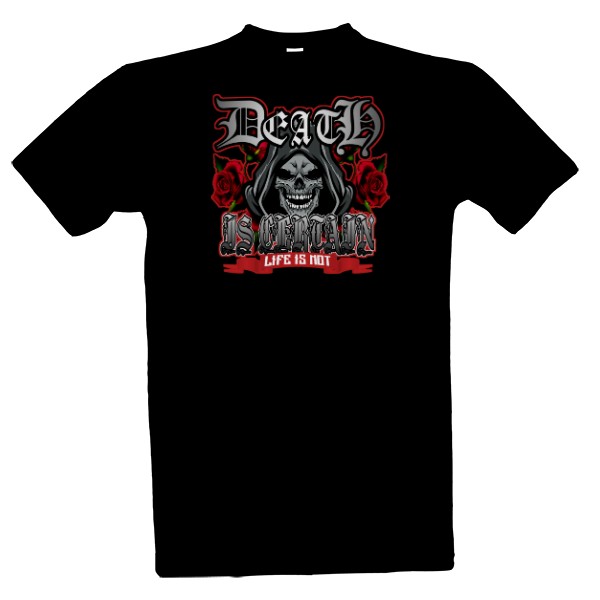 Death is certain life is not skull T-shirt