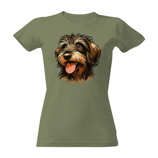 Tričko s potiskem Drsnosrstý jezevčík