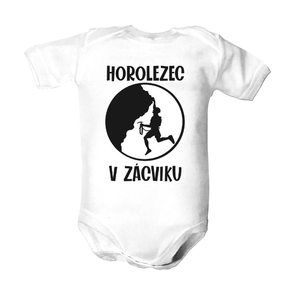 Dětské body  s potiskem Horolezec v zácviku body