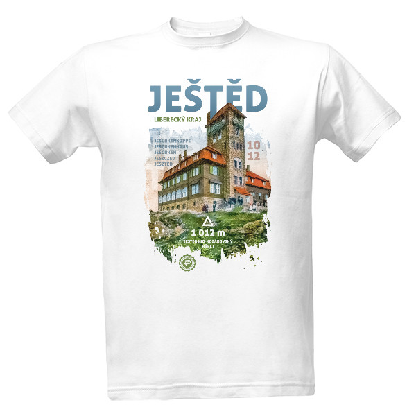 Tričko s potiskem Ještěd 001 / White