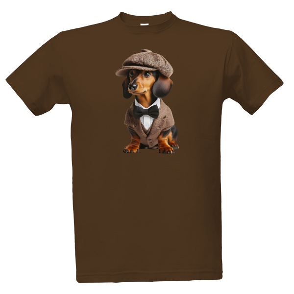 Tričko s potiskem jezevčík peaky blinder