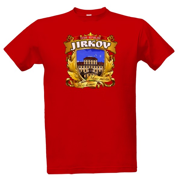 Tričko s potiskem Jirkov-Moje město Můj domov