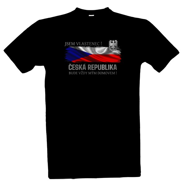 Tričko s potiskem Jsem vlastenec-Slezská orlice