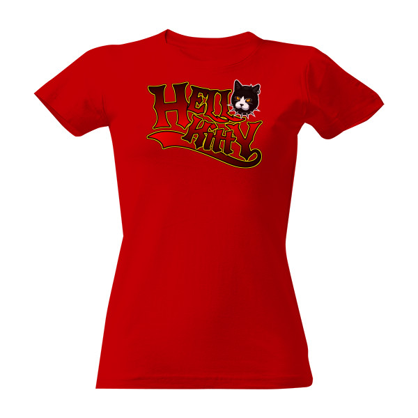 Tričko s potiskem Kočička-Hell Kitty