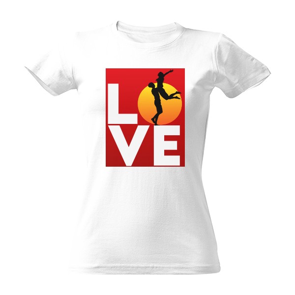 Tričko s potiskem Láska-Nápis Love