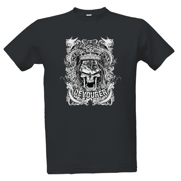 Tričko s potiskem Lebka Devourer-Great Design 