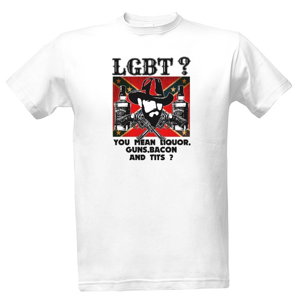 Tričko s potiskem LGBT? barevná verze