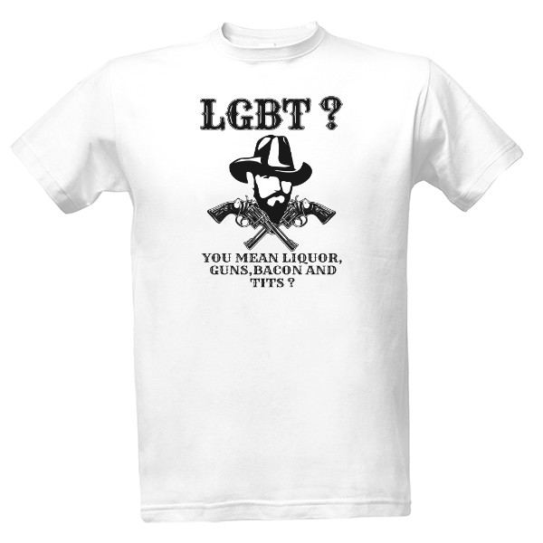 Tričko s potiskem LGBT parody