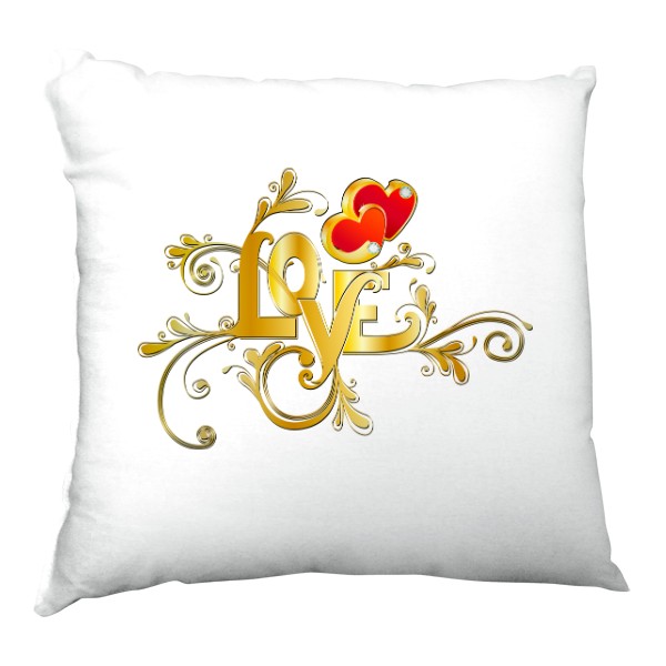 Love gold ornament a srdce