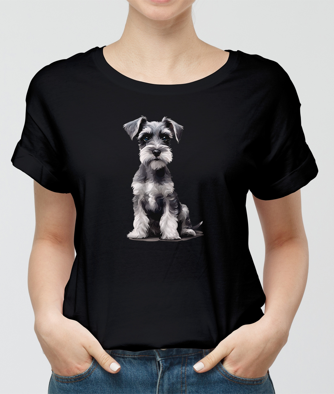 Tričko s potlačou Malý bradáč pes