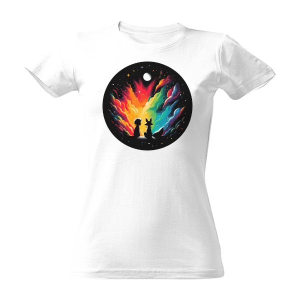 Tričko s potiskem malý princ a liška