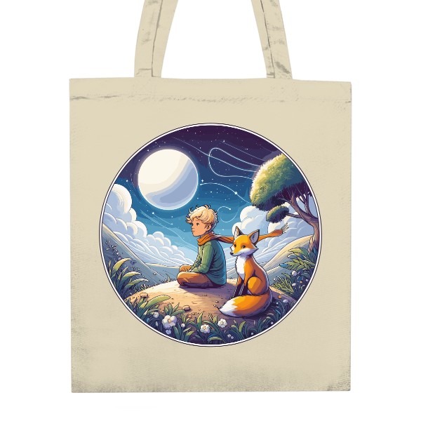Nákupní taška unisex s potiskem malý princ na své vysněné planetě