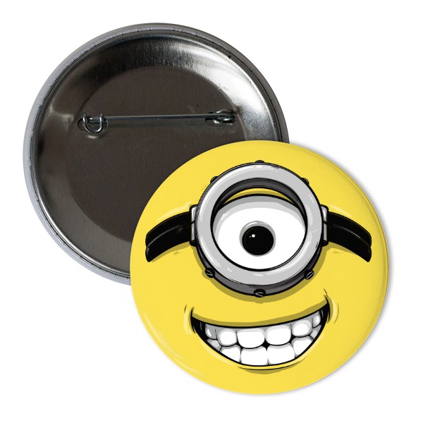 Odznáček  s potiskem Minion smiling face