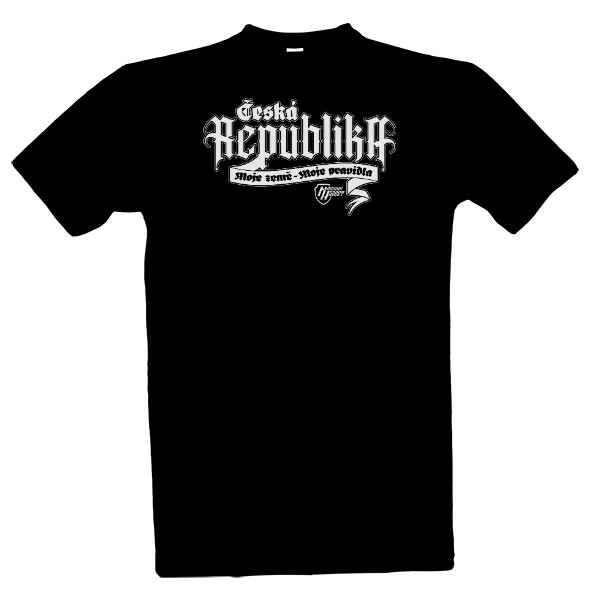 Tričko s potiskem Národní hrdost-Česká republika bílý text