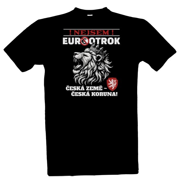 Tričko s potiskem Nejsem Euro-otrok-motiv lev-bílý