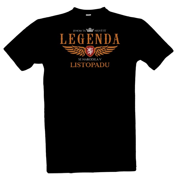 Tričko s potiskem Největší legenda-Listopad