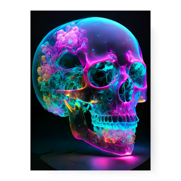 Neonová lebka