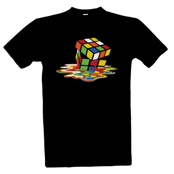 Tričko s potlačou Rozteklá kostka