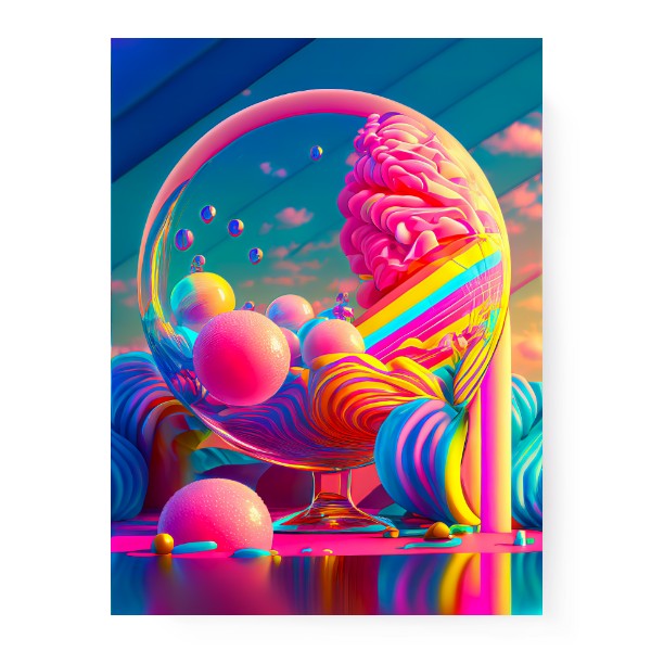 Obraz Candy World Bubble