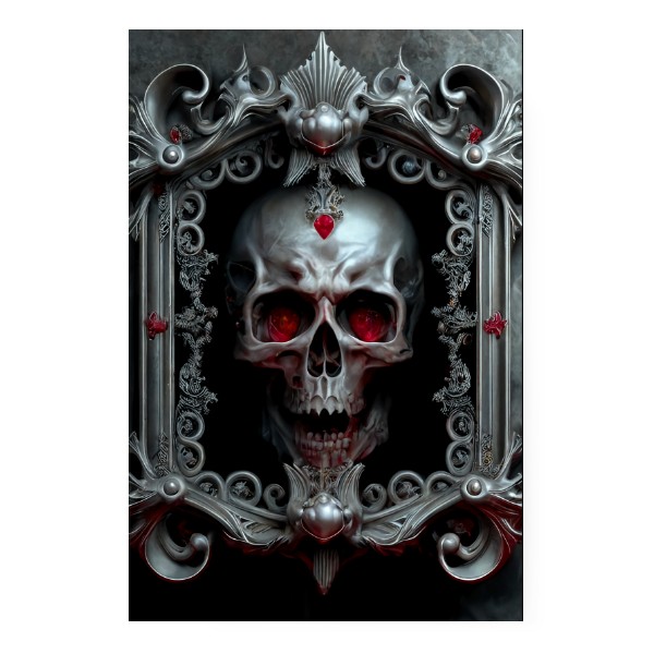 Obraz Lebka Silver Skull