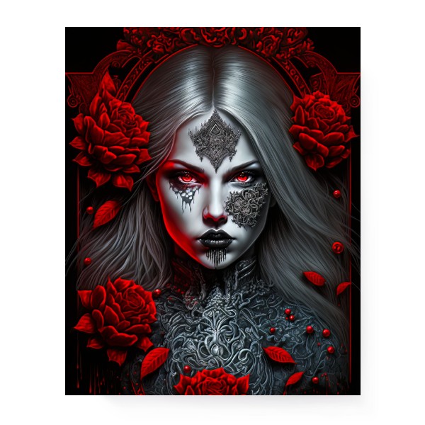 Obraz Vampire Girl With Roses