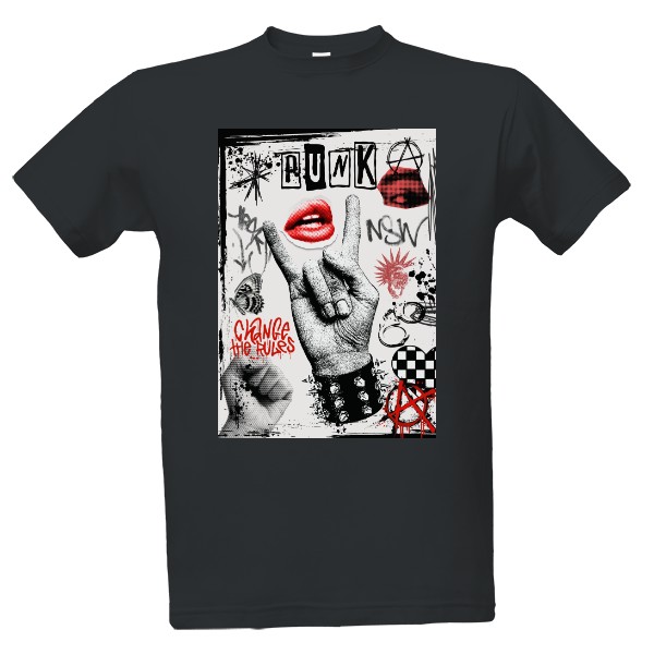 Tričko s potiskem PUNK