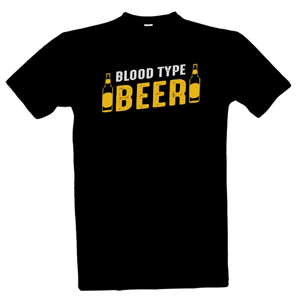 Tričko s potiskem Pivo-Blood type Beer 