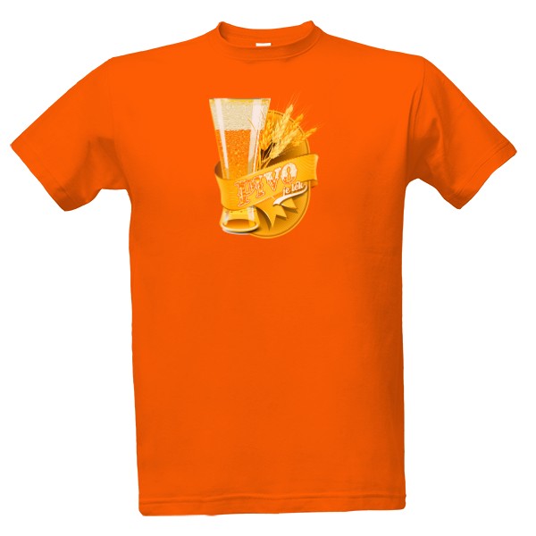 Tričko s potiskem Pivo je lék-půllitr a nápis