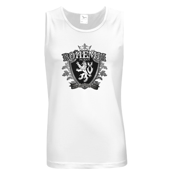 Tričko s potiskem Premium Bohemia Patriot Silver T