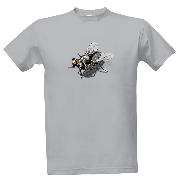 Tričko s potiskem Retro Moucha - Pánské