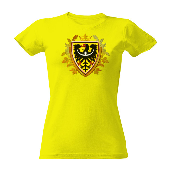 Slezsko Erb Gold Ornament Girl