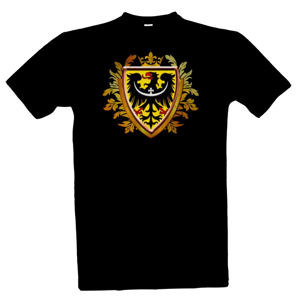 Tričko s potiskem Slezsko Erb Gold Ornament