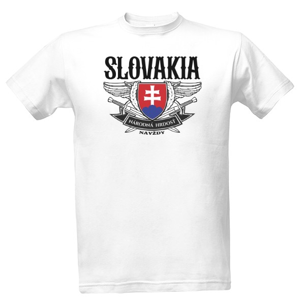 Tričko s potiskem Slovakia-národní hrdost