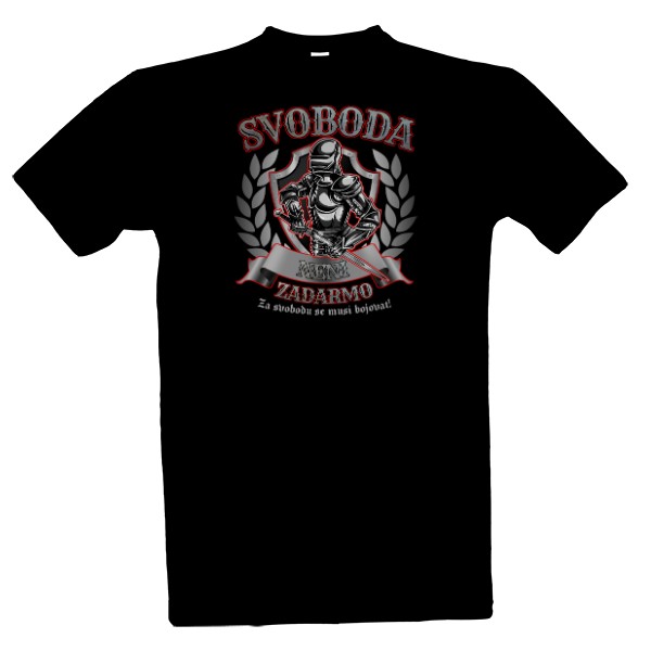Tričko s potiskem Svoboda není zadarmo-red