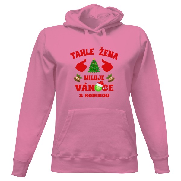 Tahle žena miluje Vánoce-mikina