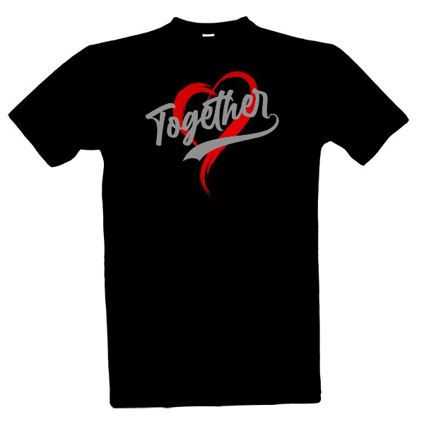 Tričko s potiskem Together Forever-men