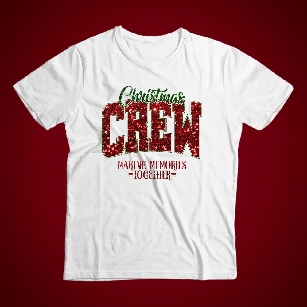 Tričko s potiskem Vánoční parta-Christmas Crew