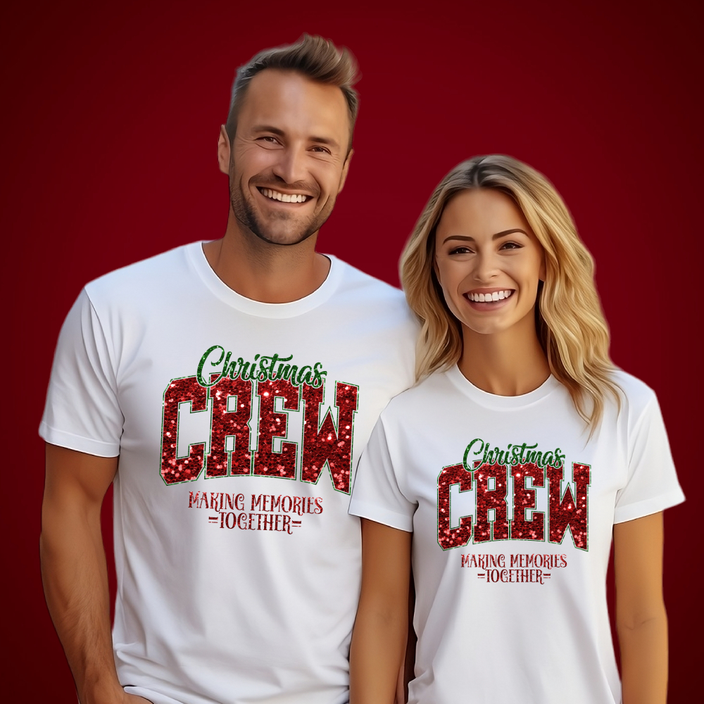 Tričko s potiskem Vánoční parta-Christmas Crew